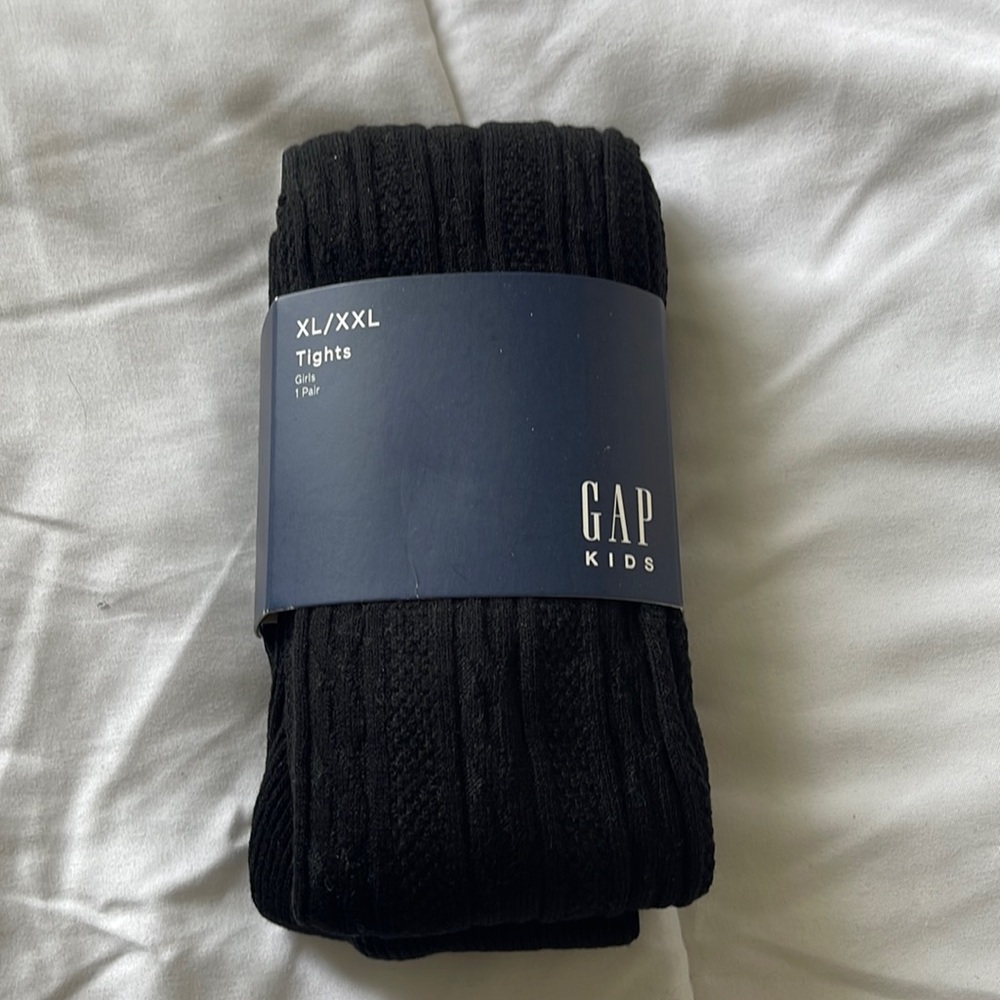 GAP XL-XXL  knit tights  black nwt